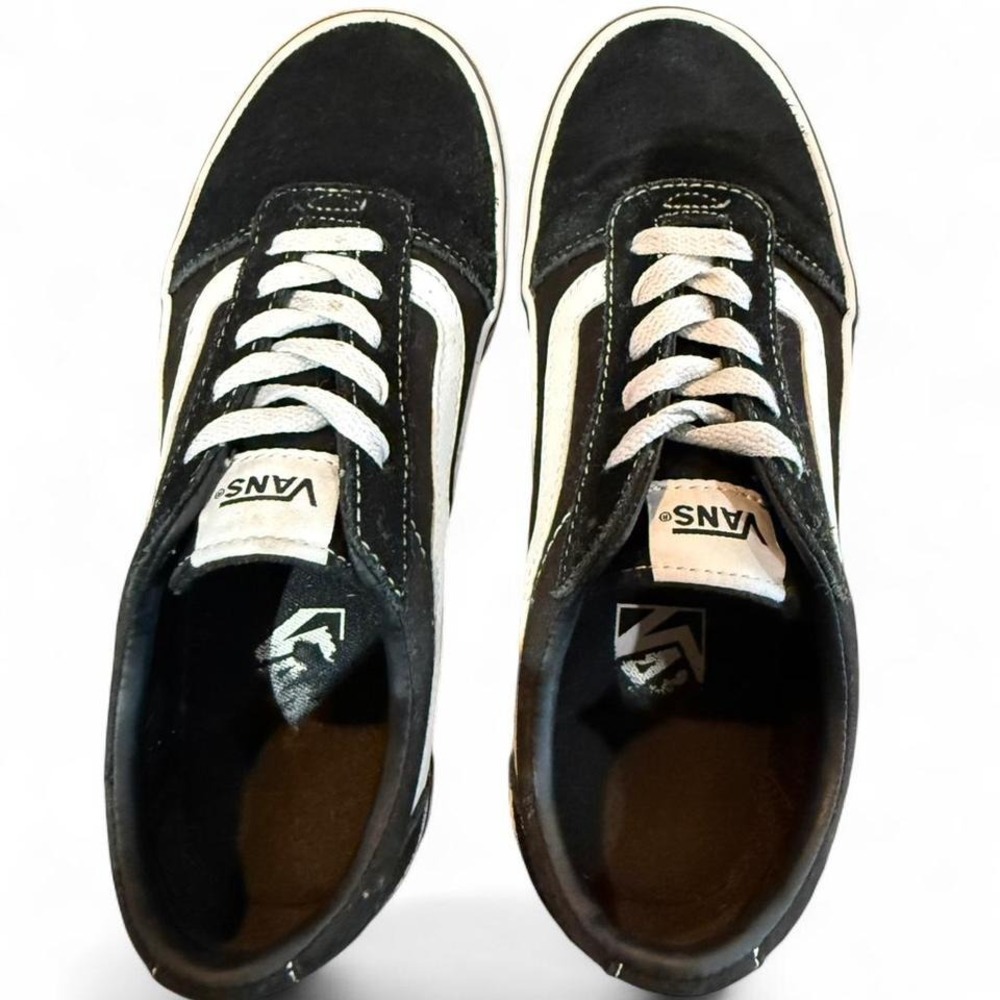 VANS OLD SKOOL SKATER SHOES UNISEX BLACK WHITE LADIES 7 - Picture 5 of 7